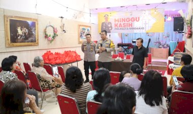 Polresta-Sidoarjo-Gelar-Minggu-Kasih-di-Gereja-Mahanaim-Banjarbendo